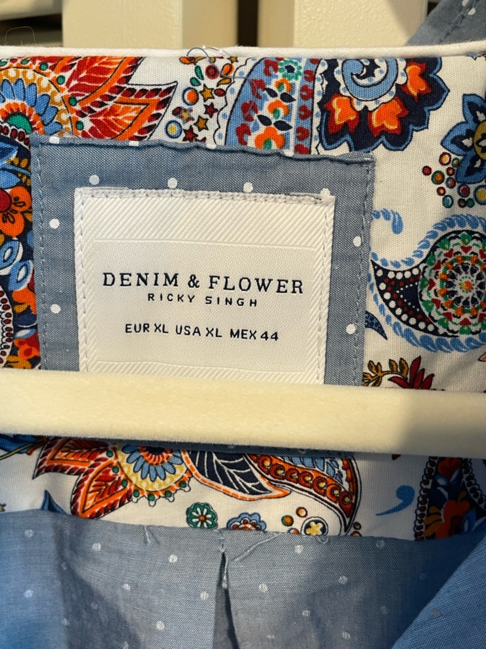 Denim & Flower Light Blue Polka Dot Button-Down Shirt - Picture 2 of 10